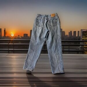 Vintage USA Levi's 550 Jeans Womens Sz 16 High Rise Tapered Light 90s Mom Retro